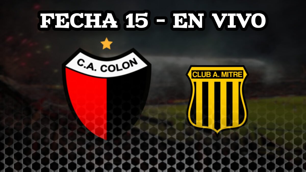 Colón recibe a Mitre con la obligación de ganar para recuperar la punta de la Primera Nacional