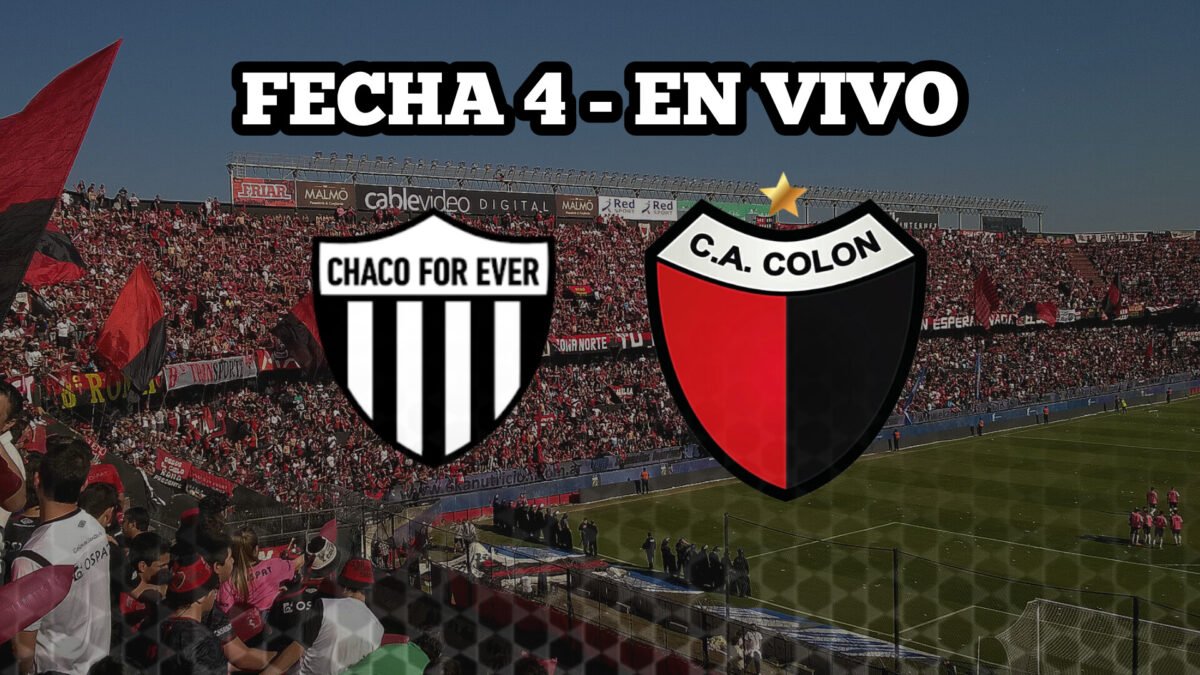 Colón visita a Chaco For Ever en un duelo clave para seguir prendido en la Primera Nacional