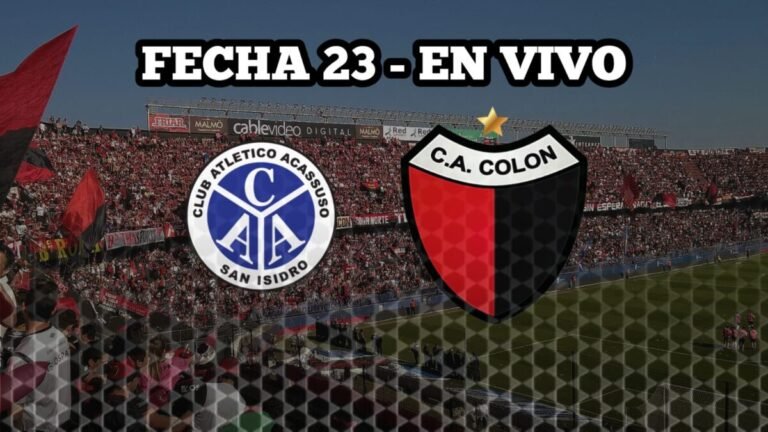 EN VIVO | Colón visita a Acassuso con la obligación de ganar: Medrán mete cambios y se juega una parada clave