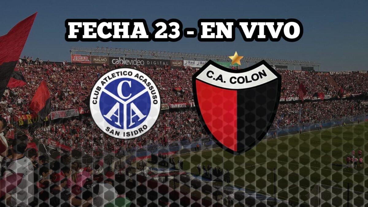 EN VIVO | Colón visita a Acassuso con la obligación de ganar: Medrán mete cambios y se juega una parada clave